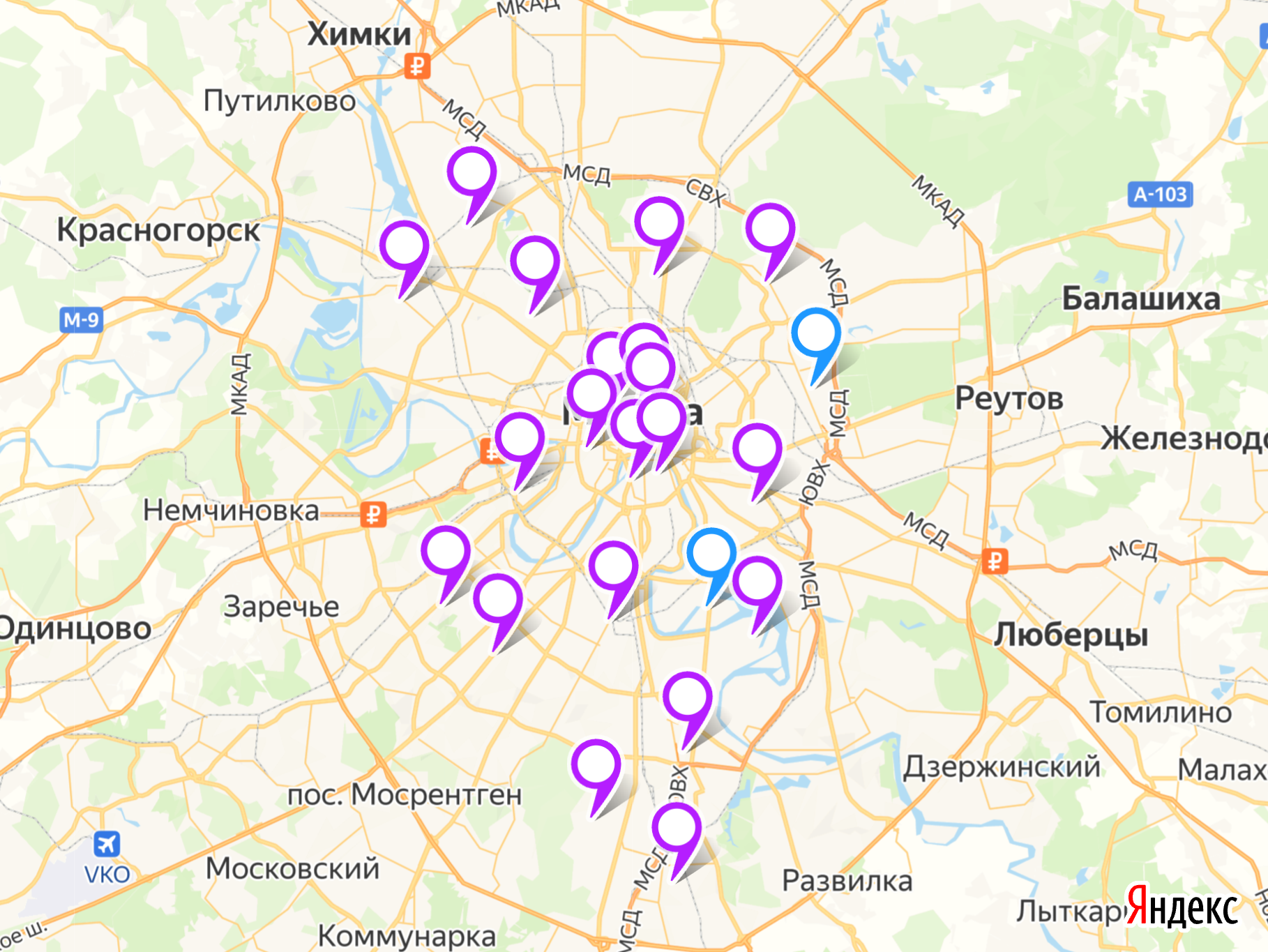 Карта проверенных клиник